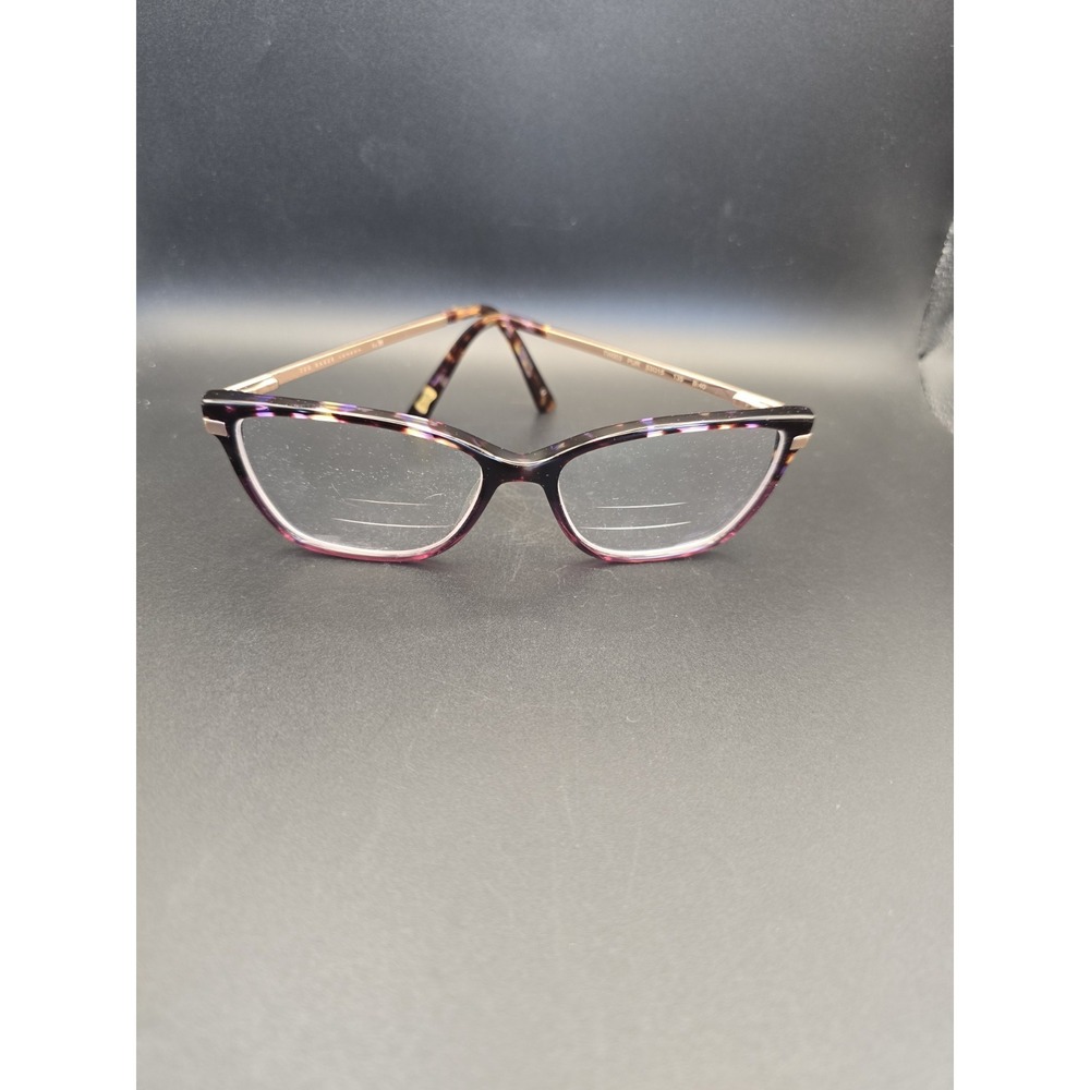 Ted Baker Eyeglasses, Frames Only, TW003 Purple Tort Copper 53-15-135 London